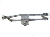 Front wiper linkage and motor