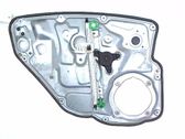 Rear door window regulator with motor