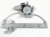 Rear door window regulator with motor