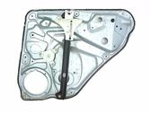Rear door window regulator with motor