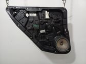 Rear door window regulator with motor