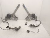 Rear door window regulator with motor