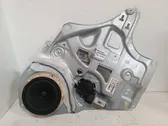 Rear door window regulator with motor