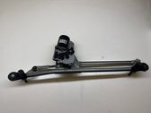 Front wiper linkage and motor