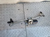 Front wiper linkage and motor