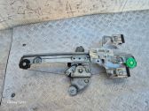 Rear door window regulator with motor
