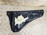Rear door window regulator with motor