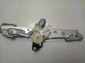 Rear door window regulator with motor