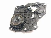 Rear door window regulator with motor