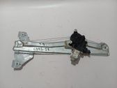 Rear door window regulator with motor