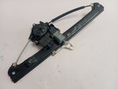 Rear door window regulator with motor