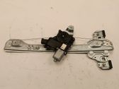 Rear door window regulator with motor