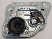 Rear door window regulator with motor