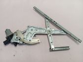 Rear door window regulator with motor