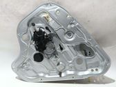 Rear door window regulator with motor