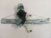 Rear door window regulator with motor