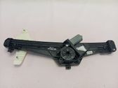 Rear door window regulator with motor