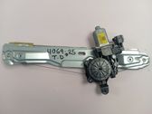 Rear door window regulator with motor