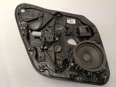 Rear window lifting mechanism without motor