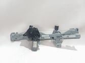 Rear door window regulator with motor