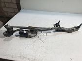 Front wiper linkage and motor