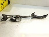Front wiper linkage and motor