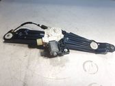 Rear door window regulator with motor