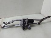 Front wiper linkage and motor