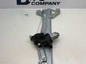 Rear door window regulator with motor