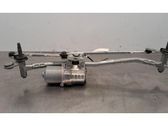 Front wiper linkage and motor