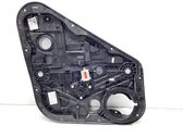Rear door window regulator with motor