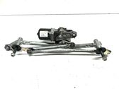 Front wiper linkage and motor