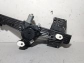 Rear door window regulator with motor
