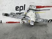 Rear door window regulator with motor
