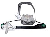 Rear door window regulator with motor