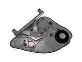 Rear door window regulator with motor