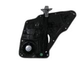 Rear door window regulator with motor