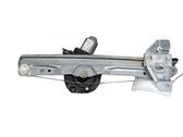 Rear door window regulator with motor