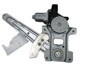 Rear door window regulator with motor