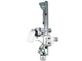 Rear door window regulator with motor