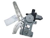 Rear door window regulator with motor