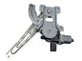 Rear door window regulator with motor