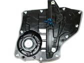 Rear door window regulator with motor