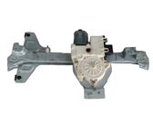 Rear door window regulator with motor