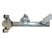 Rear door window regulator with motor
