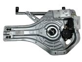 Rear door window regulator with motor