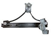Rear door window regulator with motor
