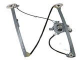 Front door window regulator with motor