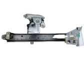 Rear door window regulator with motor