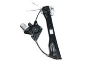 Rear door window regulator with motor